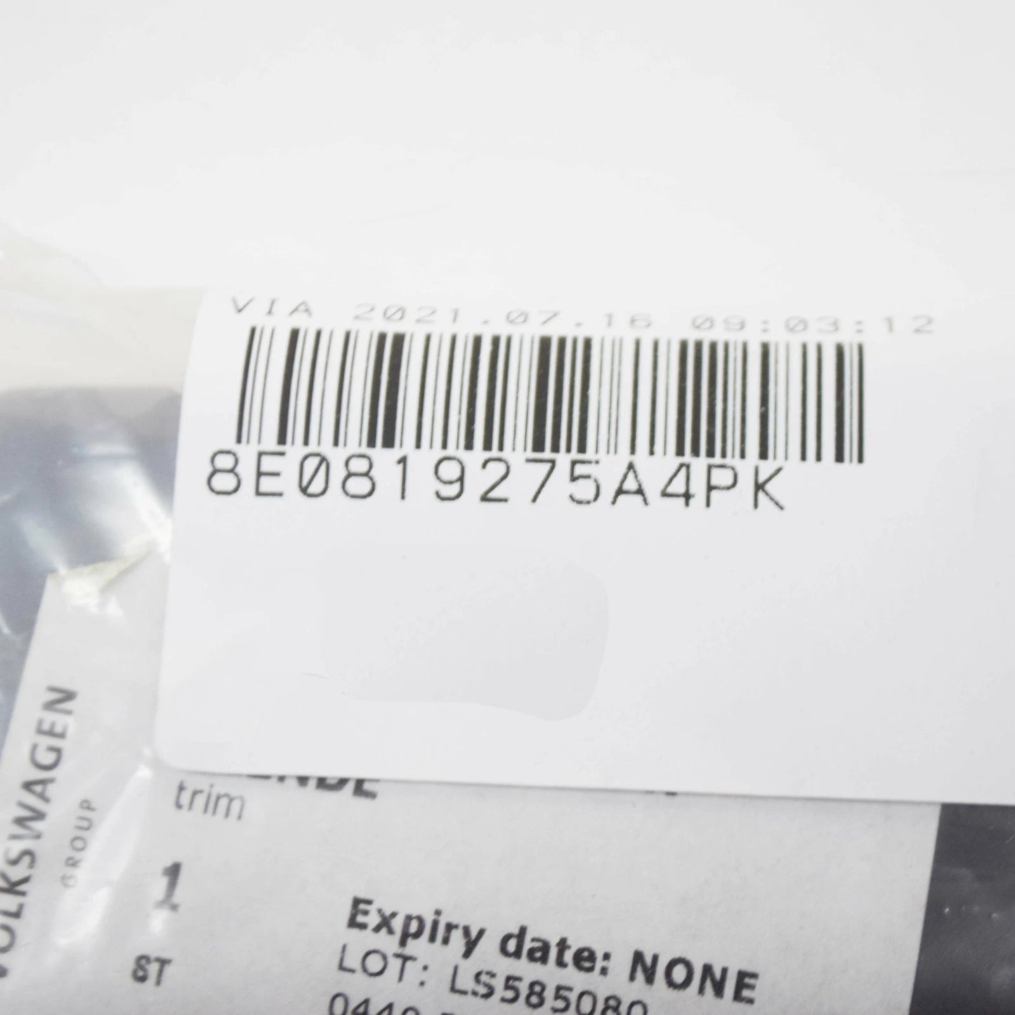 NEW AUDI A3 8P LEFT OUTER FOOTWELL VENT TRIM 8E0819275A4PK ORIGINAL