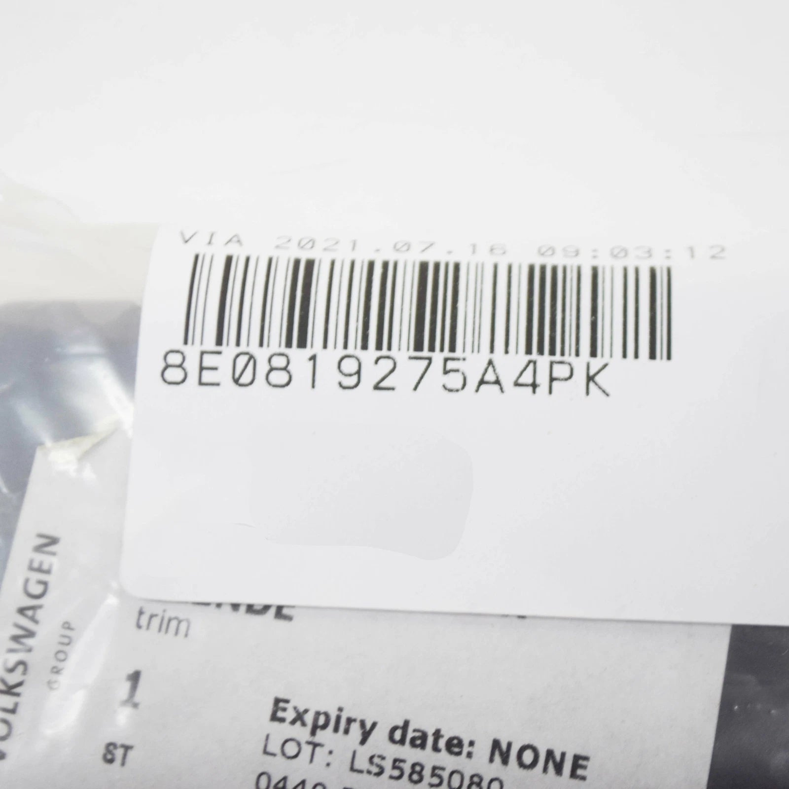 NEW AUDI A3 8P LEFT OUTER FOOTWELL VENT TRIM 8E0819275A4PK ORIGINAL