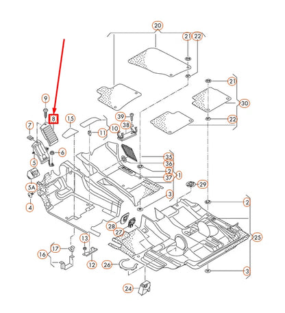 NEW AUDI Q7 4L FOOTREST PEDAL PAD COVER FOR AUTOMATIC LHD 4L1864777D4PK