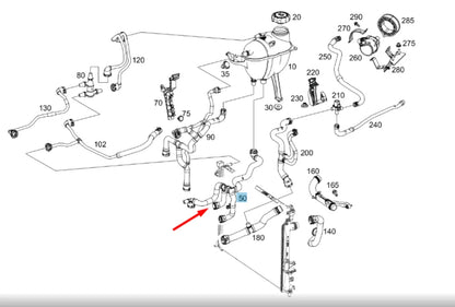 NEW MERCEDES-BENZ GLE W167 FUEL FILLING HOSE A1675014203 ORIGINAL