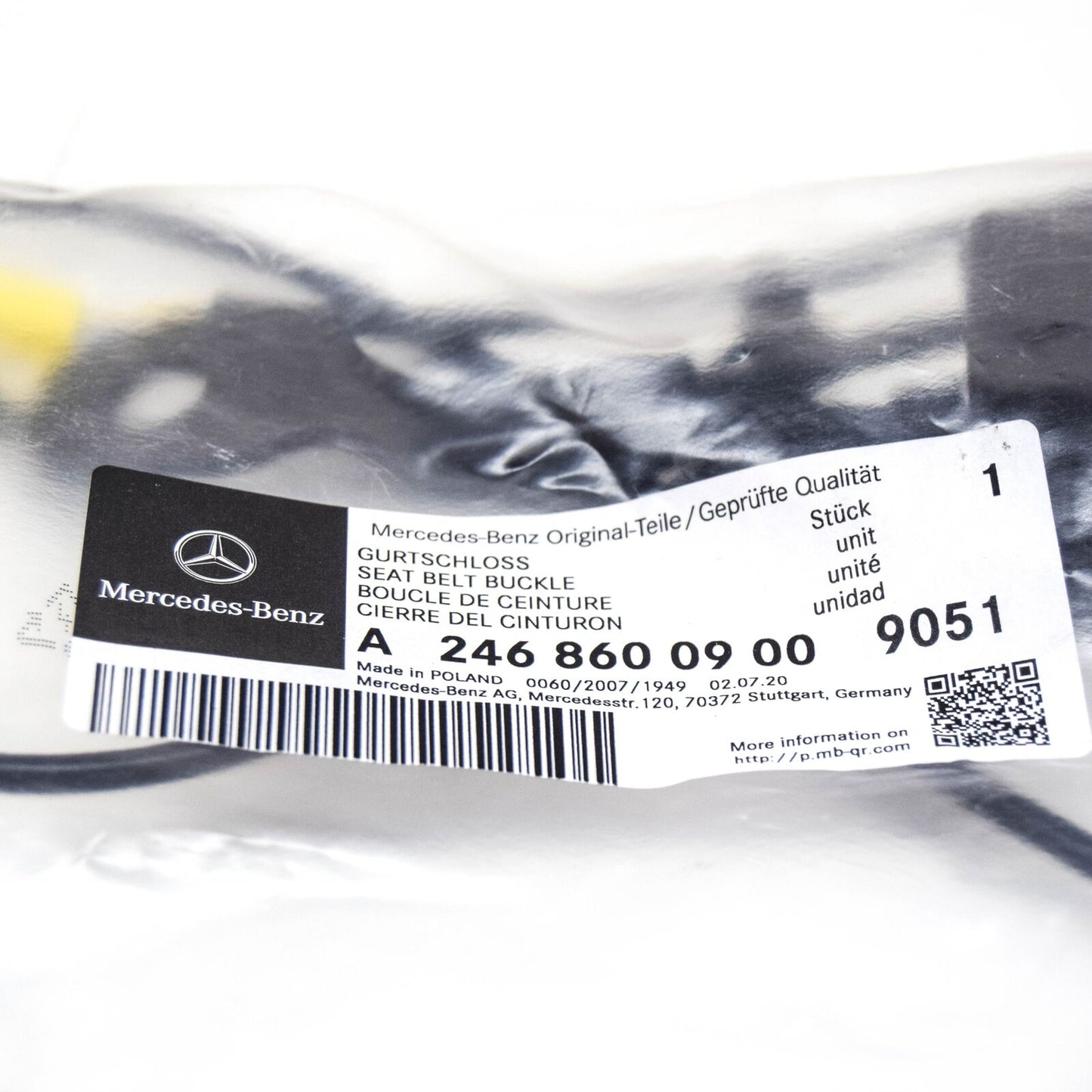 NEW MERCEDES-BENZ CLA C117 FRONT LEFT SEAT BELT LOCK A24686009009051 ORIGINAL