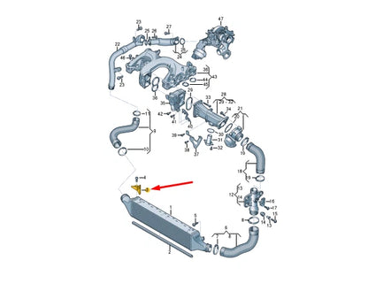 NEW AUDI A6 AVANT C7 ADDITIONAL COOLANT PUMP BRACKET 4G0145263A ORIGINAL