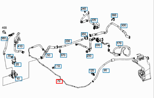new mercedes benz e w213 coolant hose pipe a2138308800 original