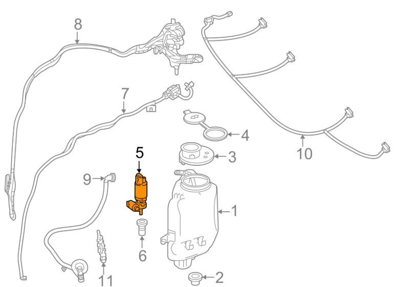 NEW MB S W222 WINDSHIELD WASHER CENTRIFUGAL PUMP A2318660021 ORIGINAL