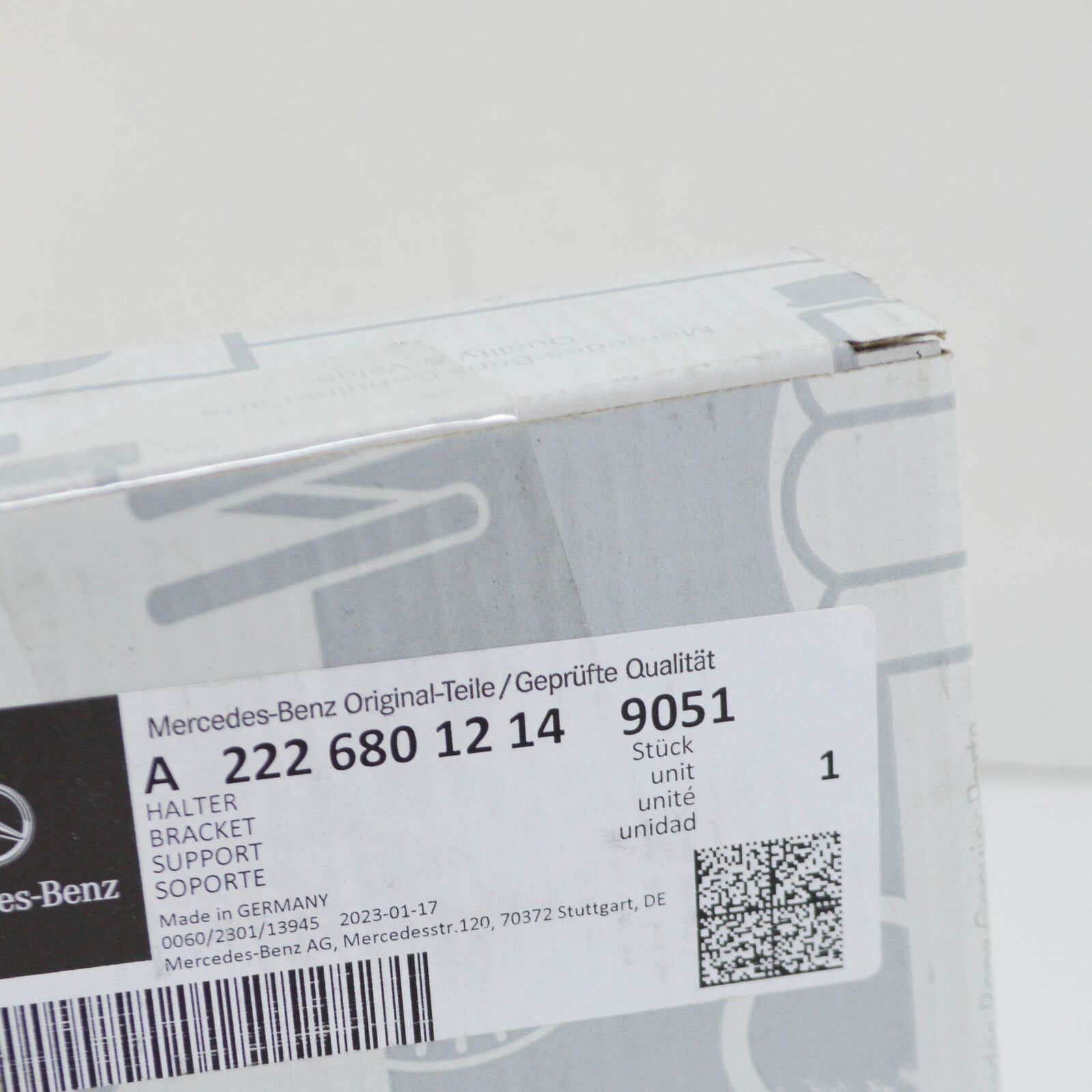 NEW MERCEDES-BENZ S W222 TRUNK FLOOR BRACKET A22268012149051 ORIGINAL