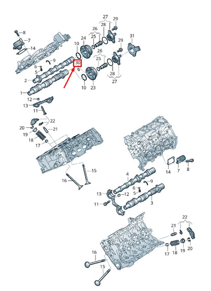 NEW AUDI Q7 4M ENGINE CAMSHAFT SEAL 06M109493D
