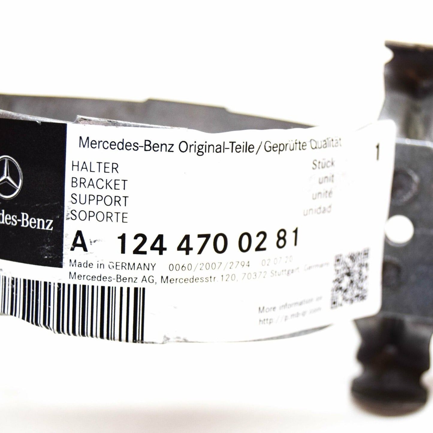 NEW MERCEDES-BENZ E W124 FUEL PUMP BRACKET A1244700281 ORIGINAL