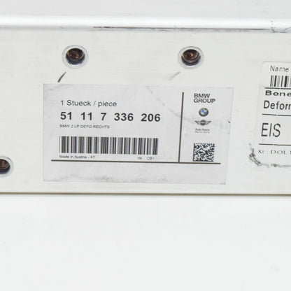 NEW BMW I8 I12 RIGHT SIDE CRASH ABSORBER 51117336206 ORIGINAL