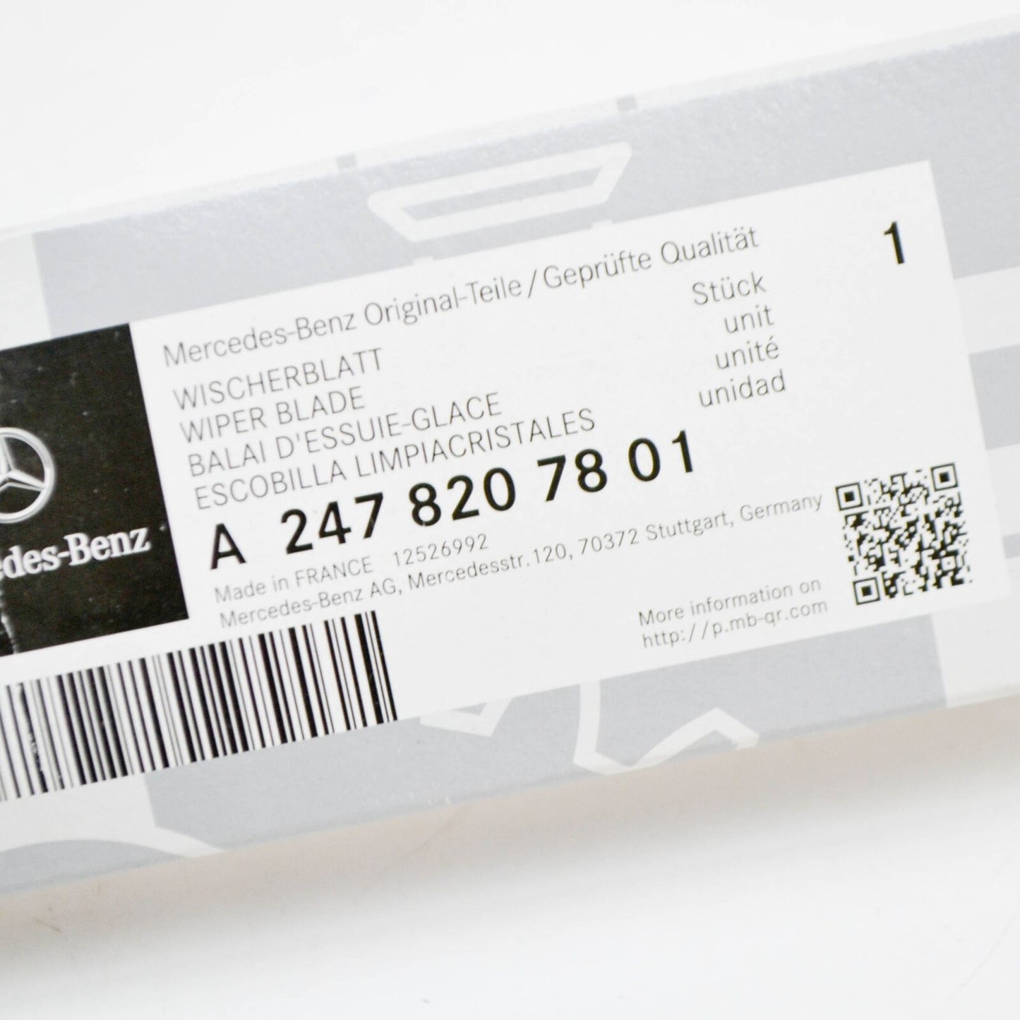 NEW MERCEDES-BENZ B-CLASS W247 REAR GLASS WIPER BLADE A2478207801 ORIGINAL