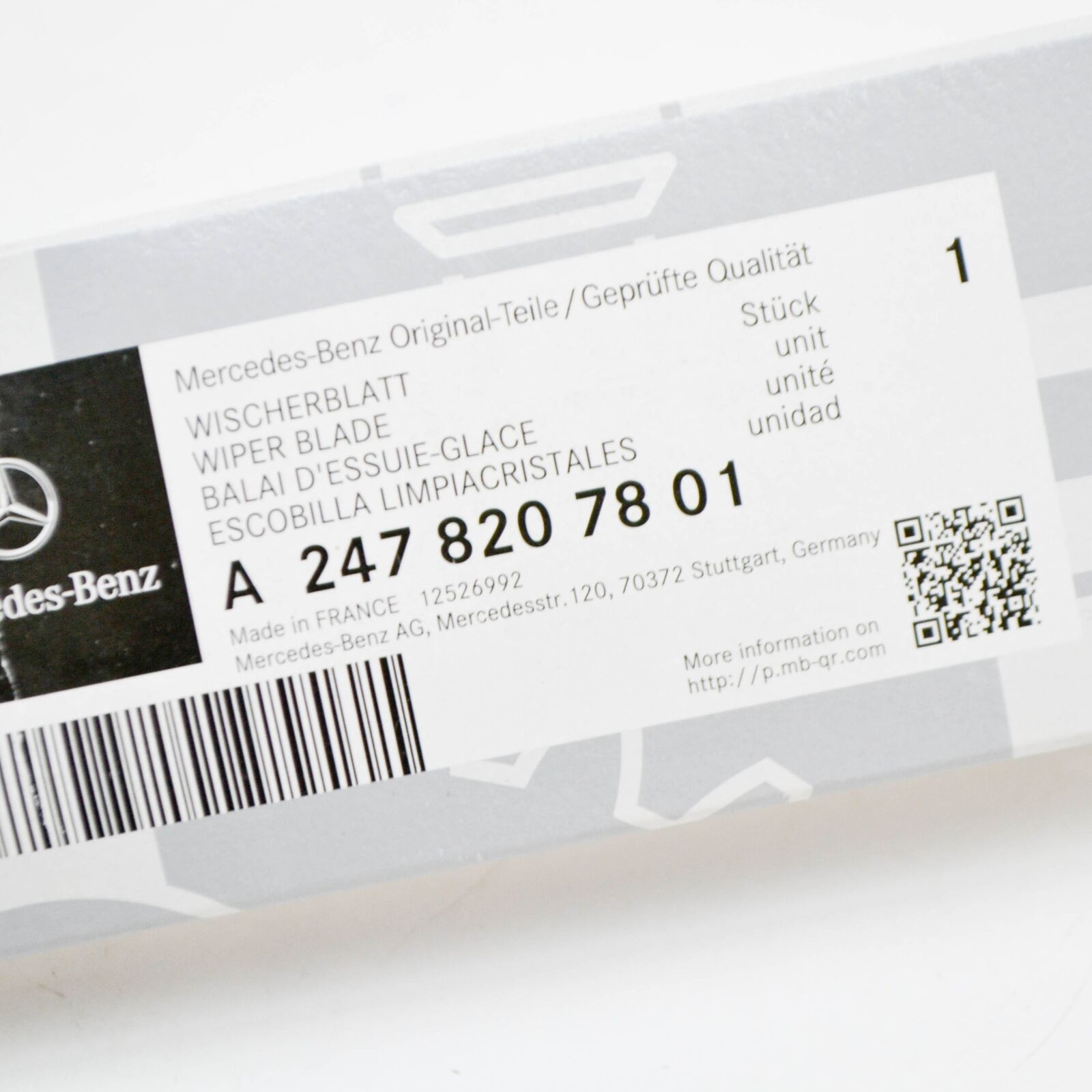 NEW MERCEDES-BENZ B-CLASS W247 REAR GLASS WIPER BLADE A2478207801 ORIGINAL