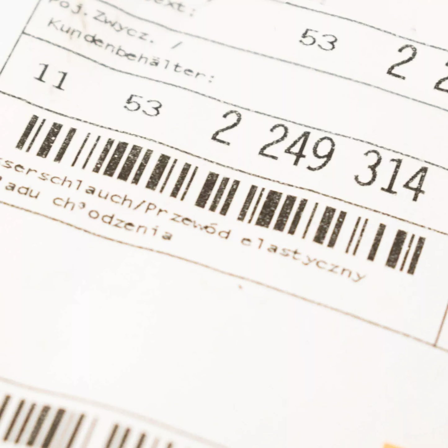 NEW BMW 5 E39 RADIATOR COOLANT PIPE HOSE 11532249314 2249314 ORIGINAL