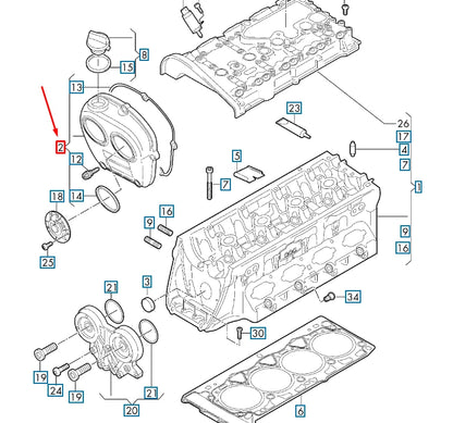 NEW AUDI A4 B9 ENGINE TIMING COVER 06K103269F