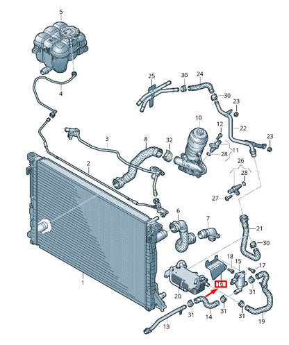 NEW VW TOUAREG CR ENGINE SOLENOID VALVE BRACKET 4M0121233CP