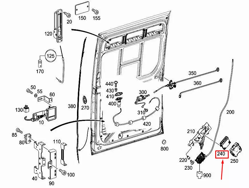 NEW MERCEDES-BENZ SPRINTER 906 RH SLIDING DOOR CONTROL UNIT A9064461232 ORIGINAL