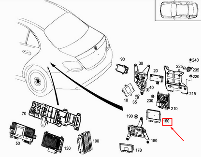 new mercedes-benz e w213 pneumatic suspension control unit a2139008015 original