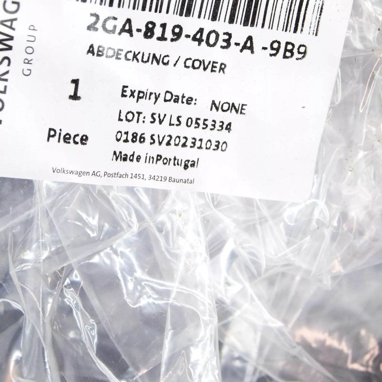 NEW VOLKSWAGEN T-ROC A11 LEFT WATER BOX COVER LHD 2GA819403A9B9 ORIGINAL