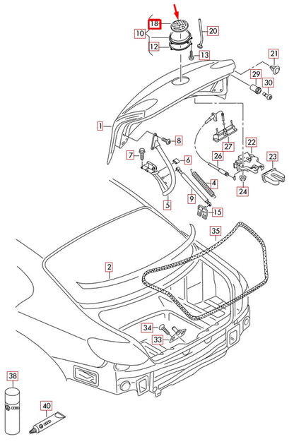 NEW VOLKSWAGEN CC BOOTLID BADGE 5K0853630BULM 2017