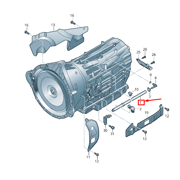 NEW VW TOUAREG 7P MK2 GEAR HOUSING BREATHER ASSY 0C8301047B ORIGINAL