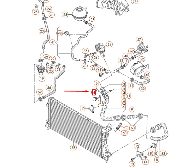 NEW AUDI A1 MK1 COOLANT FLANGE PLUG 357121140 ORIGINAL