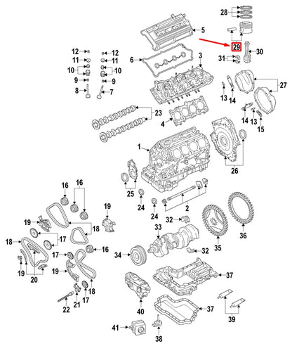 NEW AUDI Q7 4L ENGINE PISTON FOR CYLINDERS 1-4 079107066DC ORIGINAL