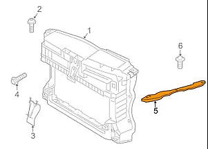 NEW VOLKSWAGEN GOLF MK6 RADIATOR LEFT UPPER BRACKET 5K0806929B 2010