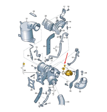 NEW VW ARTEON TURBO DIVERTER CUT OFF VALVE 06H145710J