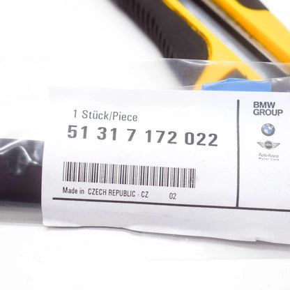 NEW BMW 7 E65 FRONT UPPER WINDSHIELD MOULDING SEAL 51317172022 ORIGINAL
