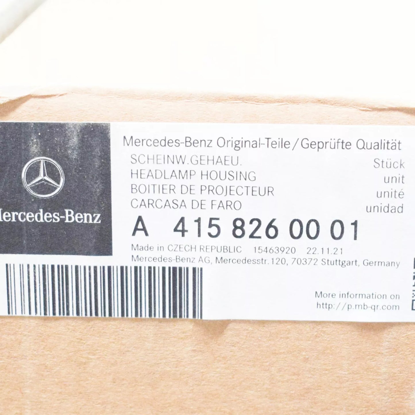 NEW MERCEDES-BENZ CITAN COMBI 415 FRONT RIGHT HEADLIGHT A4158260001 RHD