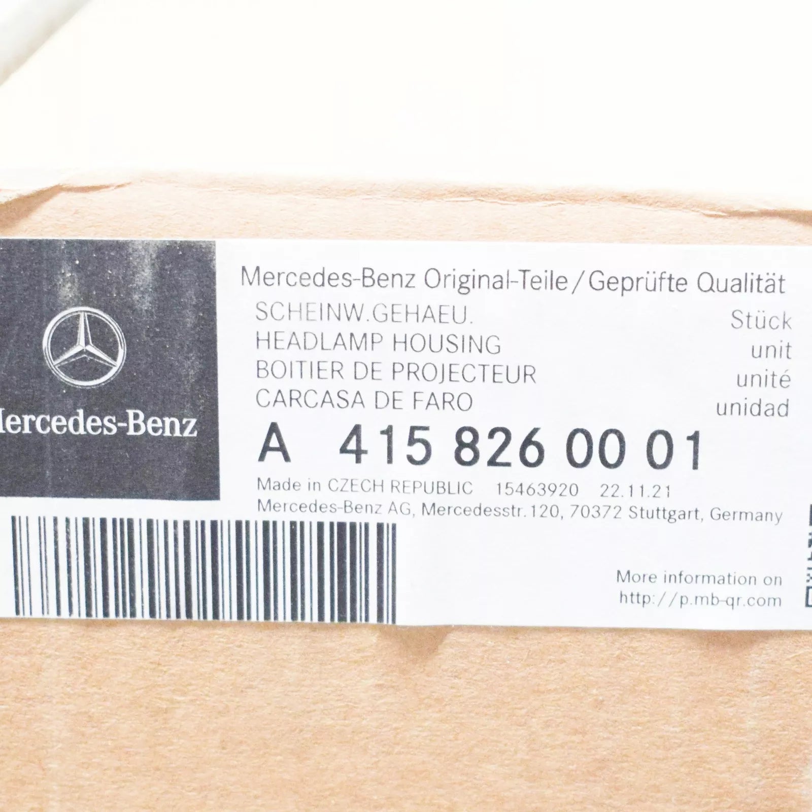 NEW MERCEDES-BENZ CITAN COMBI 415 FRONT RIGHT HEADLIGHT A4158260001 RHD