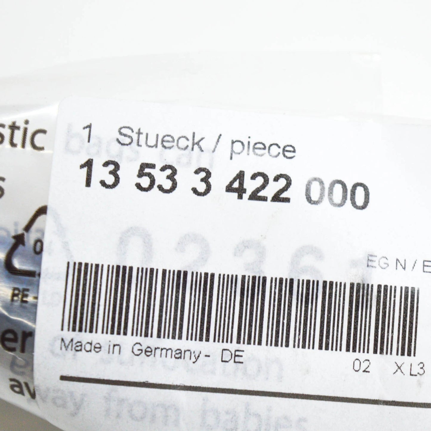 NEW BMW X3 E83 FUEL FEED LINE 13533422000 3422000 ORIGINAL