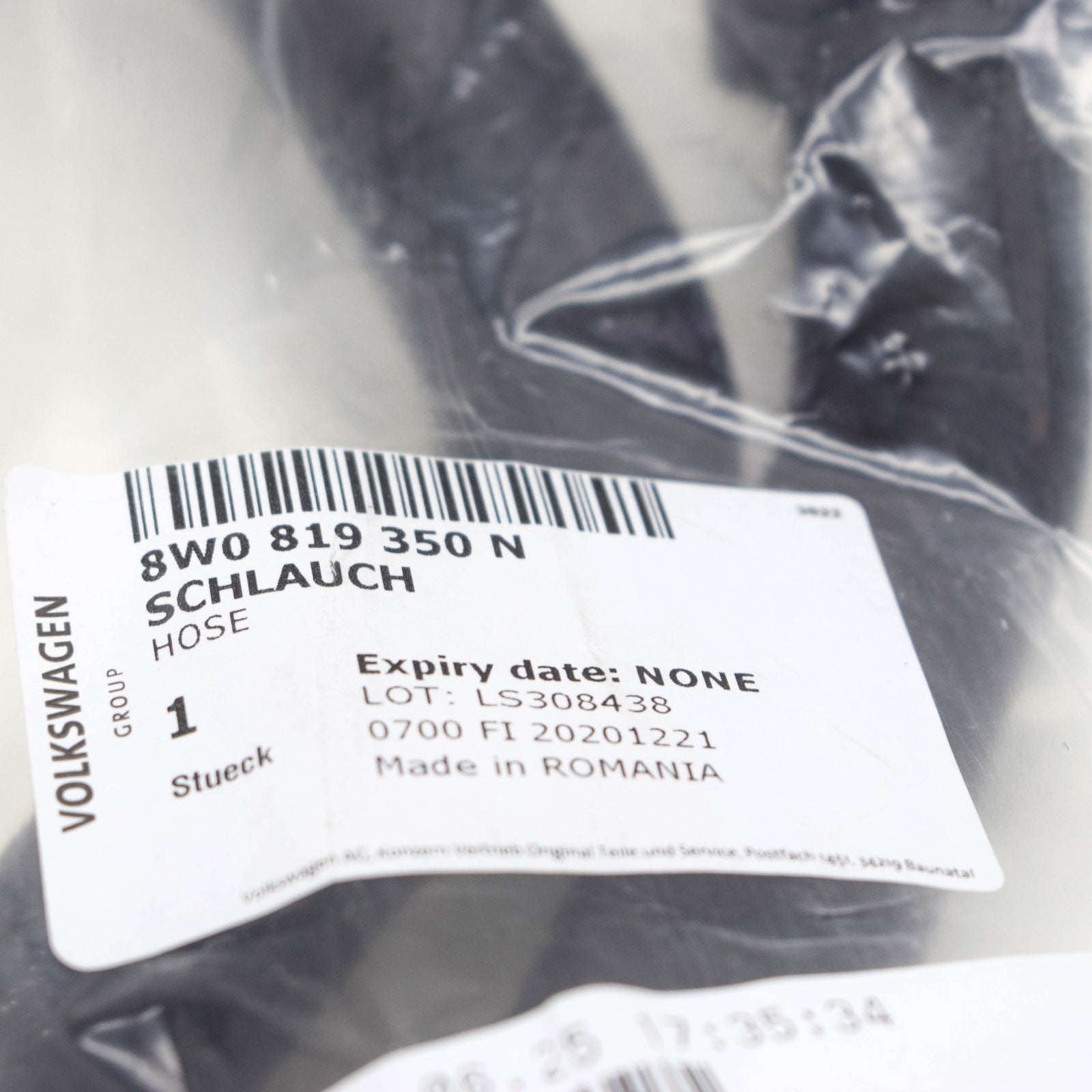 NEW AUDI A4 B9 AVANT ENGINE COOLANT HOSE PIPE 8W0819350N ORIGINAL