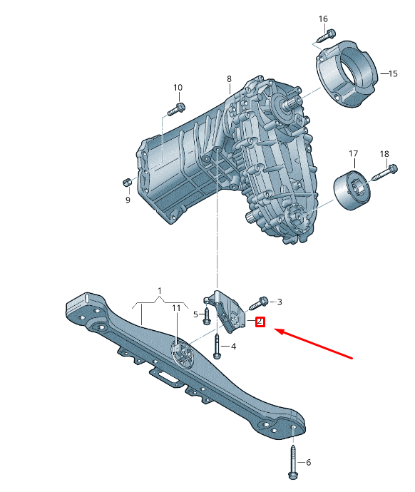 new vw touareg 7p mk2 transmission carrier console 7p6399649 original