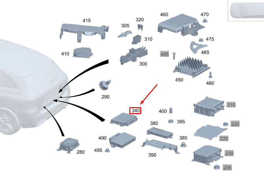 new mercedes-benz gla h247 amg vehicle dynamics control unit a0009006135