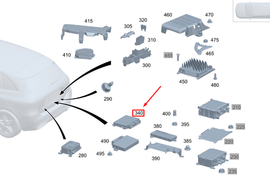 new mercedes-benz gla h247 amg vehicle dynamics control unit a0009006135