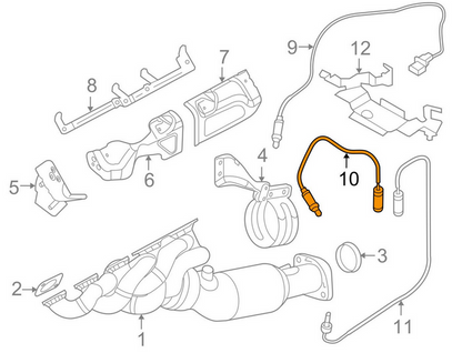 new bmw m5 e60 lambda oxygen sensor 11787836451 7836451 original