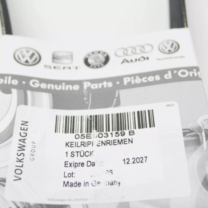 NEW VOLKSWAGEN GOLF MK8 ALTERNATOR POLY-V-BELT 05E903159B ORIGINAL