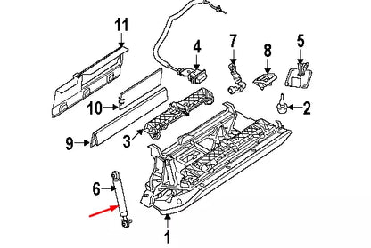 NEW BMW 7 E65 GLOVE BOX DAMPER 51167002385 7002385 2006 ORIGINAL