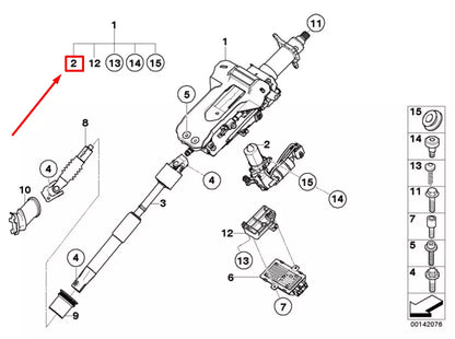 NEW BMW 7 E65,E66,E67 STEERING WHEEL ADJUSTER MOTOR 67646912120 6912120 ORIGINAL