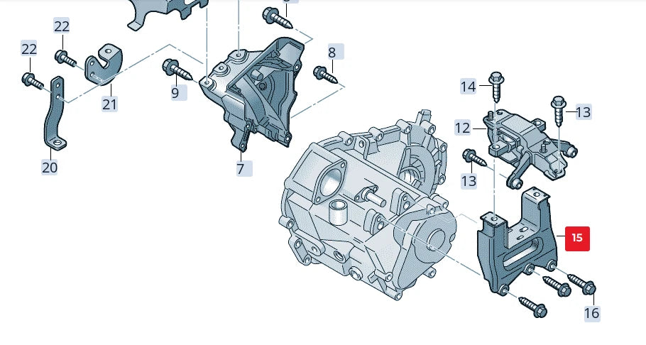NEW VOLKSWAGEN POLO 6R LEFT TRANSMISSION CONSOLE 6C0199111D
