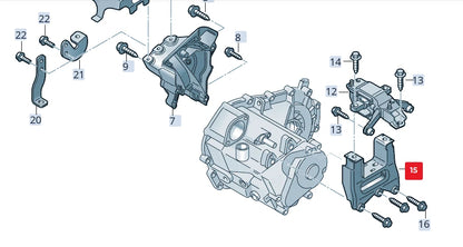 NEW VOLKSWAGEN POLO 6R LEFT TRANSMISSION CONSOLE 6C0199111D