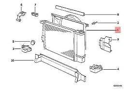NEW BMW E36 Z3 CABRIO COUPE ROADSTER RADIATOR FAN SHROUD 2227684 17112227684
