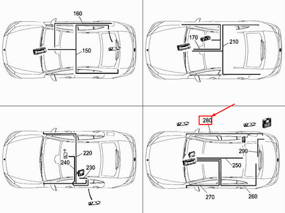 new mercedes-benz cls c257 tv antenna wiring harness a2575401303 original