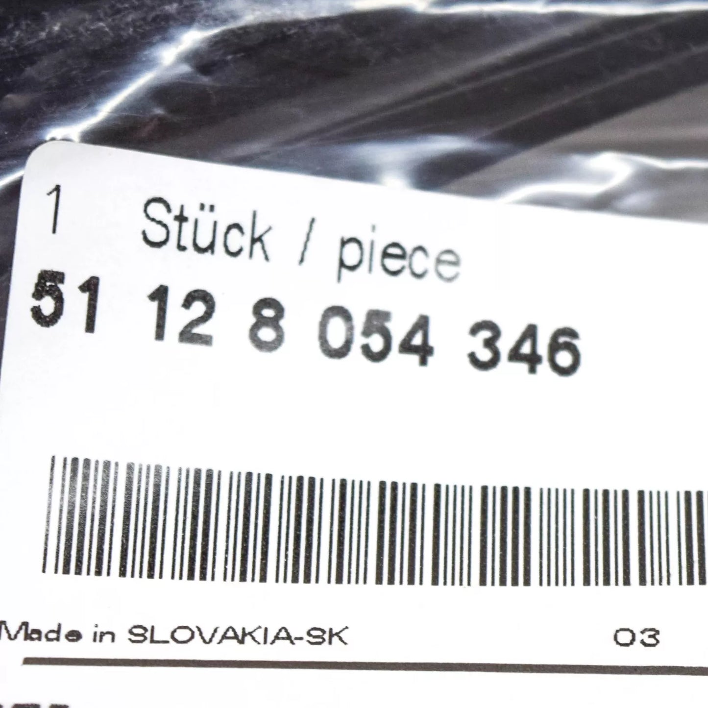 NEW BMW 6 F13 COUPE FRONT LOWER BUMPER SPOILER 51128054346 8054346 ORIGINAL