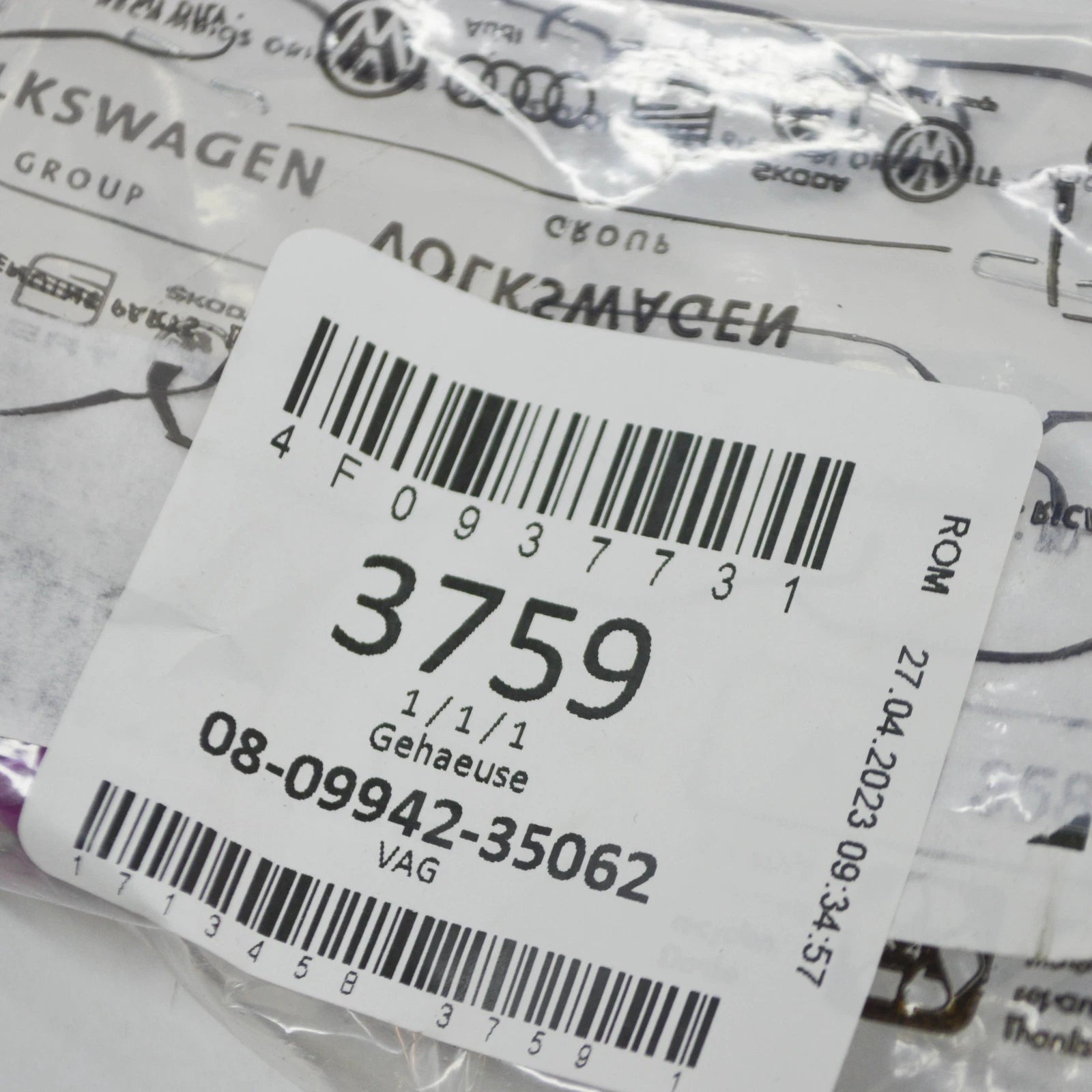 NEW AUDI A1 MK1 FRONT SEAT HEATER 6-PIN FLAT CONNECTOR HOUSING 4F0937731