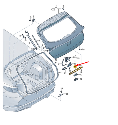 new cupra formentor rear lid adapter 5ff8273354pk original
