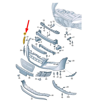 NEW AUDI R8 42 FRONT BUMPER RIGHT LOWER TOW EYE COVER 42080724101C ORIGINAL