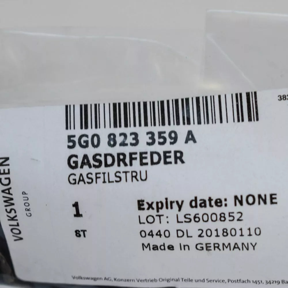 NEW VOLKSWAGEN GOLF MK7 FRONT BONNET HOOD GAS STRUT 5G0823359A ORIGINAL