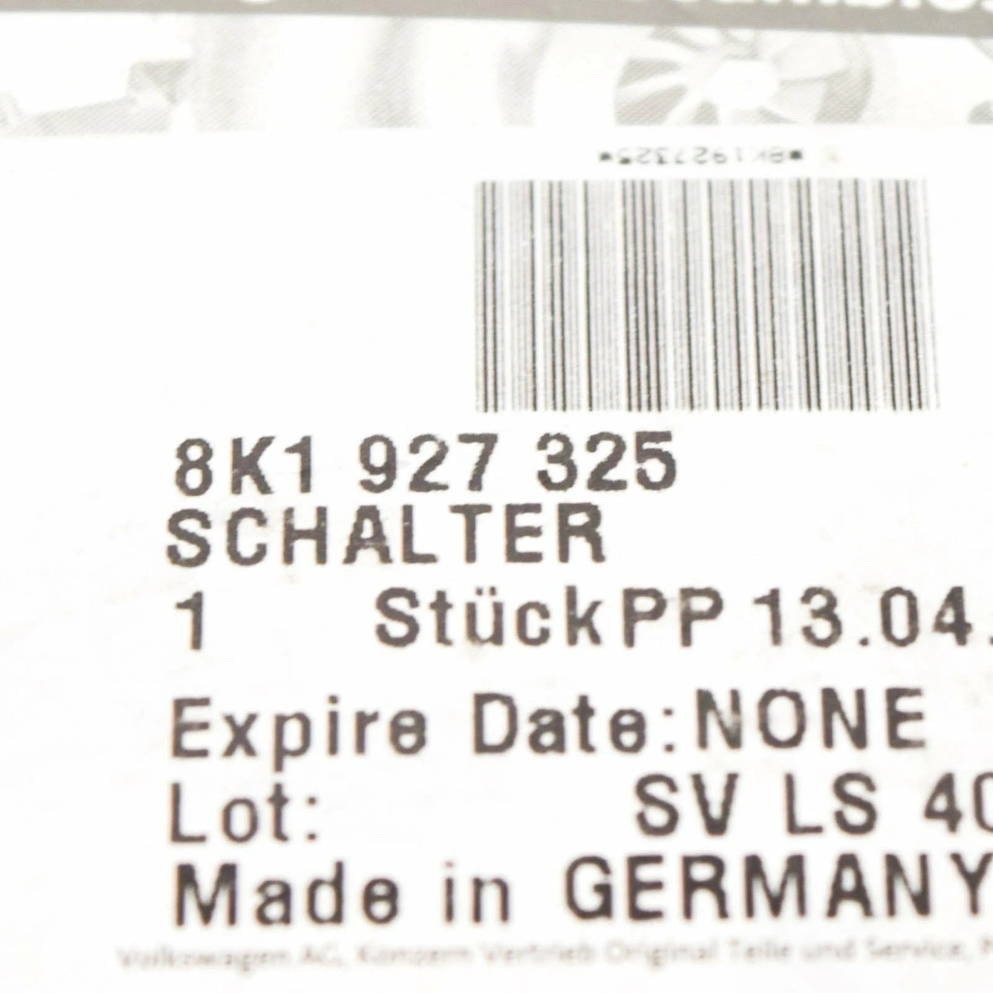 NEW AUDI A4 8K FRONT CENTER COIN HOLDER SWITCH TRIM LHD 8K1927325