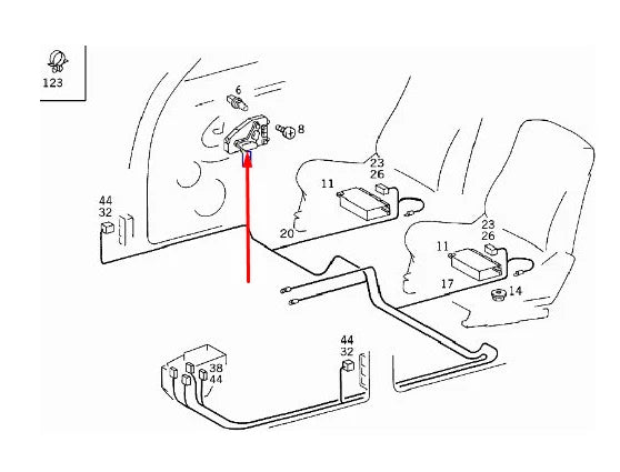 NEW MB S-CLASS W140 FRONT LEFT SEAT ADJUSTMENT SWITCH A1408200510