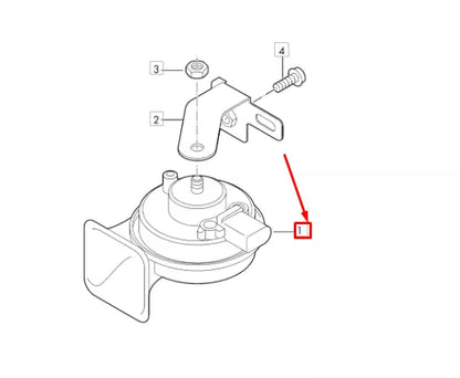 NEW AUDI Q2 GA LEFT SIDE LOWE TONE FANFARE 5Q0951221J ORIGINAL